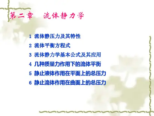 工程流体力学第二章
