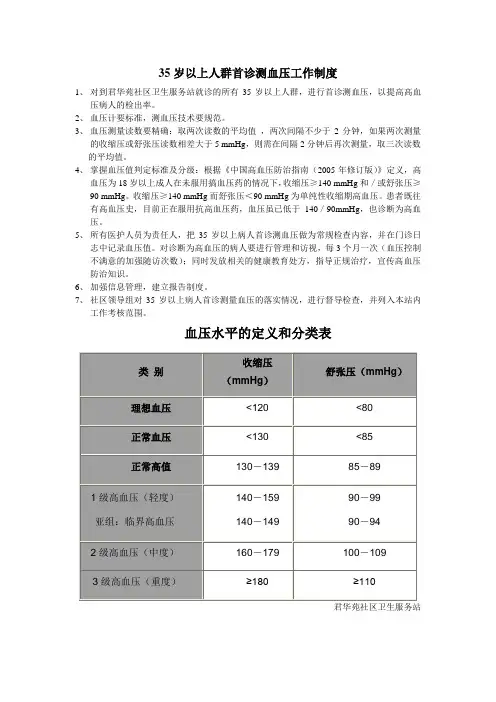 35岁以上人群首诊测血压工作制度 (2)