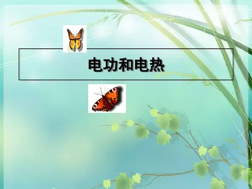 初中物理电功、电热知识 PPT课件 图文