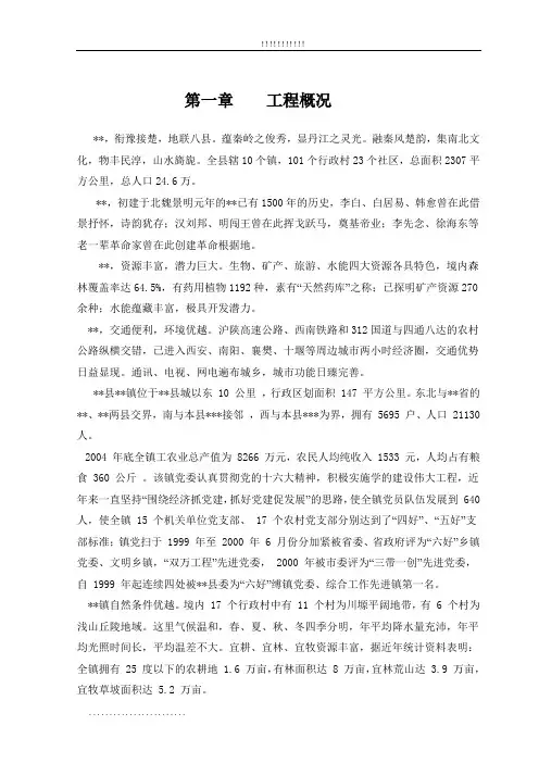 市政道路工程可行性研究报告(完整版)