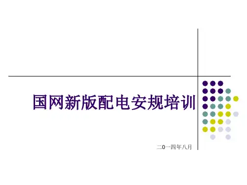 国网新配电安规培训 ppt课件