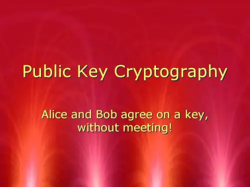 Public Key Cryptography