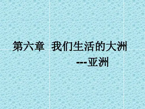 第六章 我们生活的大洲亚洲(24页)