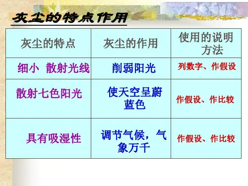 人教版五年级上册12假如没有灰尘PPT课件