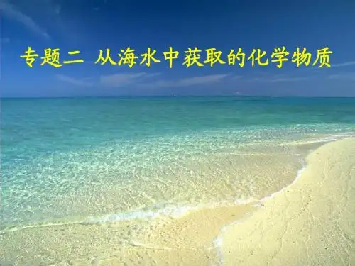 苏教版高中化学必修1专题2第一单元《氯气的生产原理》课件(共19张PPT)