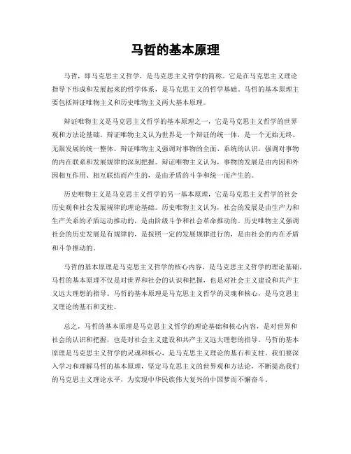 马哲的基本原理