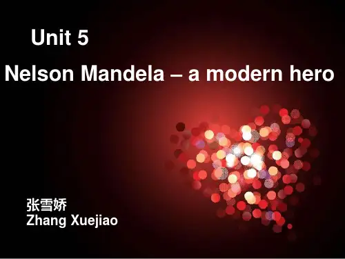 unit5 nelson mandela 课件 导入课课件