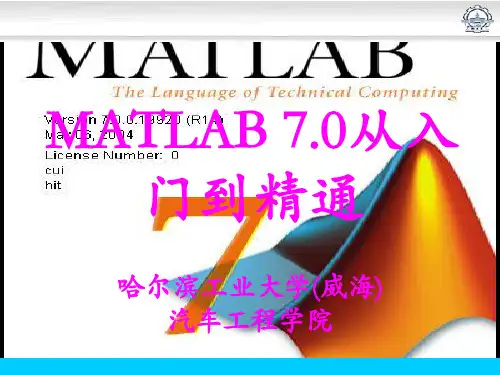 MATLAB教程课件——第2章 数值运算