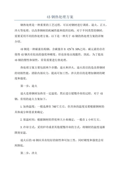 45钢热处理方案