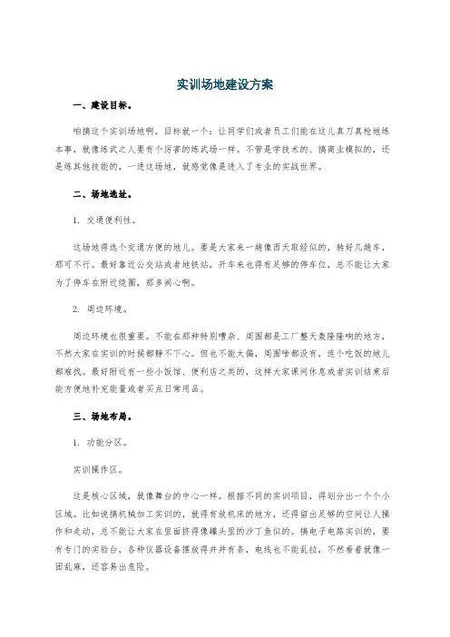 实训场地建设方案