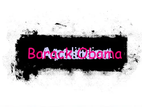 Barack_Obama 奥巴马英文PPT