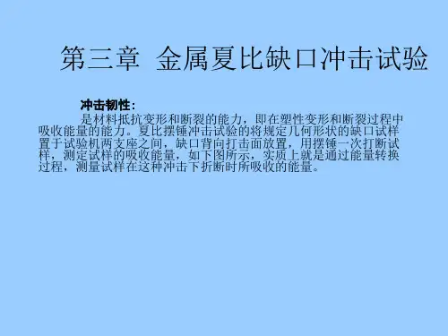 第三章 金属夏比缺口冲击试验.
