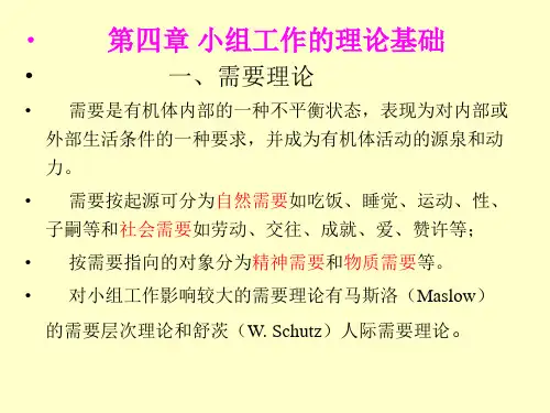 第四章  小组工作的理论基础