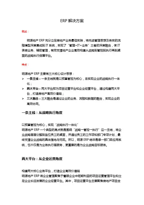 erp解决方案