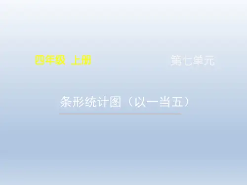 统编教材小学四年级数学上册《条形统计图(以一当五)》名师课件