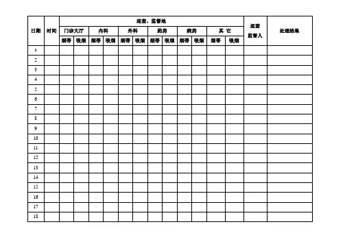 控烟登记本