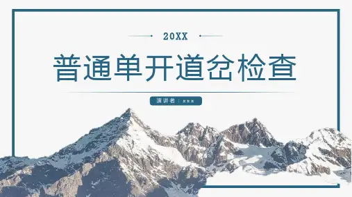 普通单开道岔检查