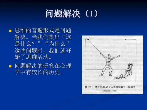 心理学 认知 问题解决