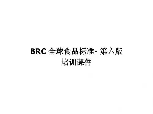 BRC内部培训资料(ppt 125页)
