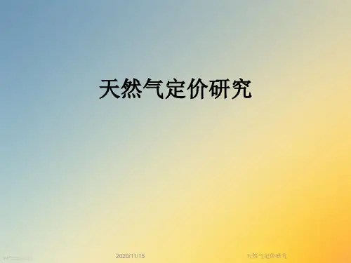天然气定价研究