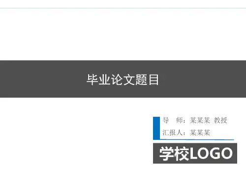 毕业答辩PPT模板4比3