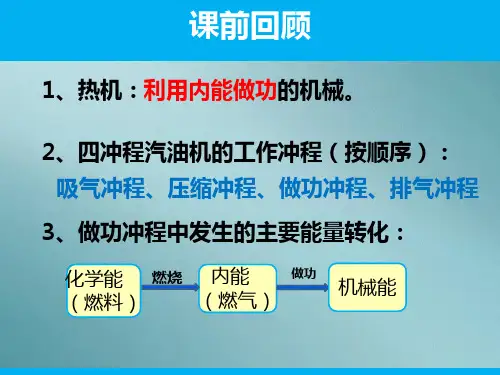 人教版九年级全一册物理14.2 热机的效率课件