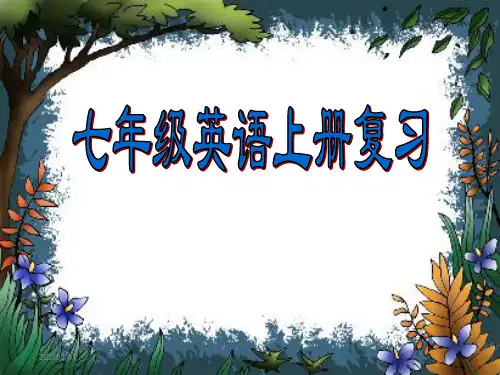 七年级英语上册 全册复习课件 人教新目标版