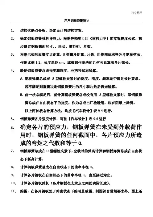 板簧设计