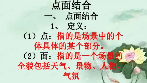 写作之点面结合