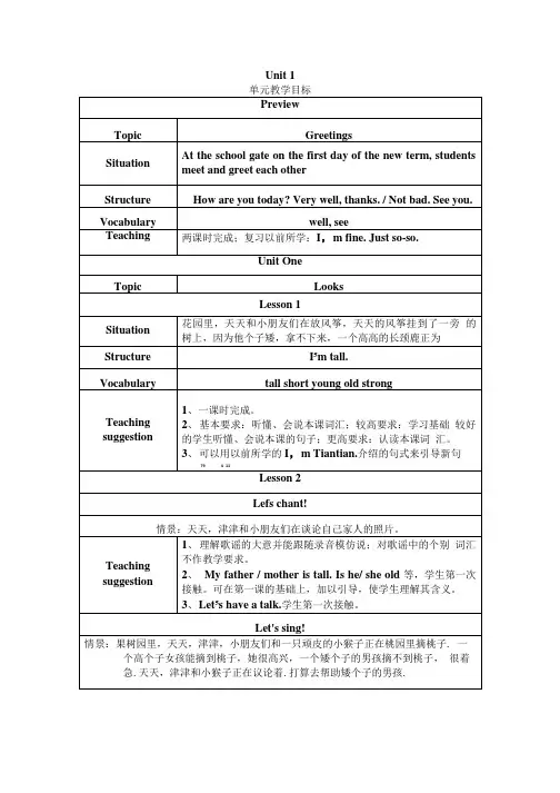 新蕾快乐英语二年级下册教.doc