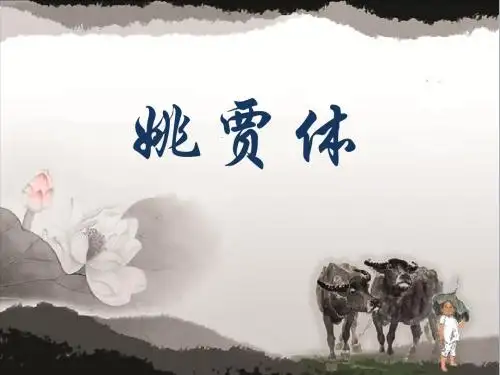 姚贾体简介