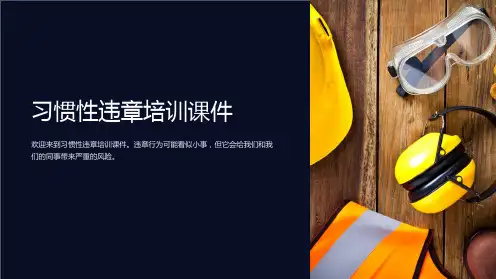 习惯性违章培训课件