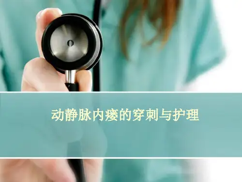 动静脉内瘘的穿刺与护理幻灯片课件