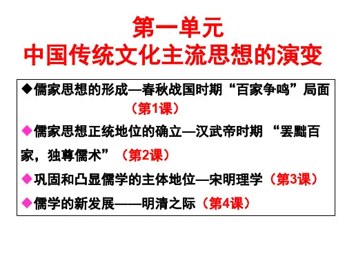 人教版高中历史必修三课件：第4课  明清之际活跃的儒家思想(共22张PPT)