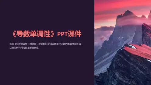《导数单调性》课件