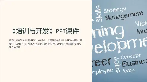 《培训与开发》课件