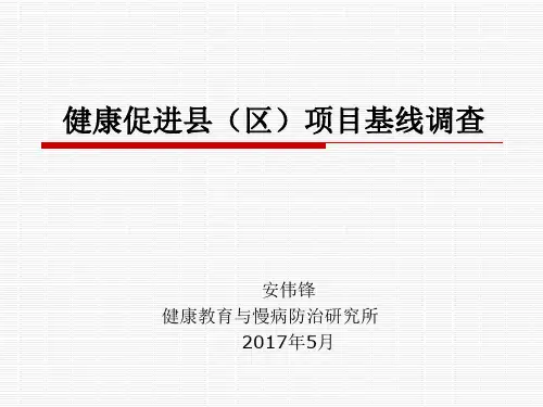 健康促进县区项目基线调查20175