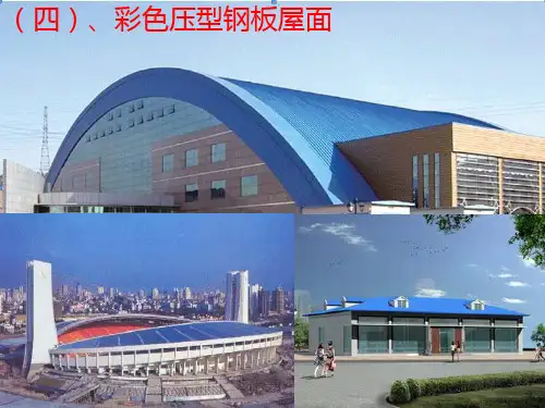第3章-大跨度建筑构造关于屋面压型钢板及夹芯板PPT课件