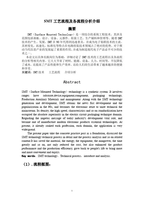 SMT工艺流程及各流程分析介绍