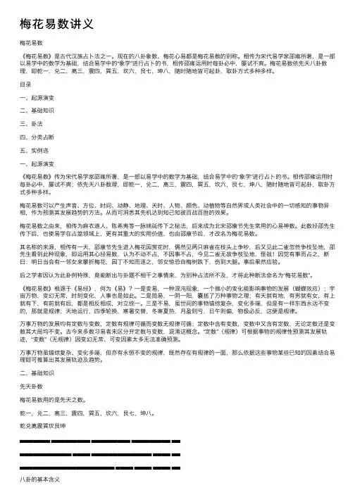 梅花易数讲义