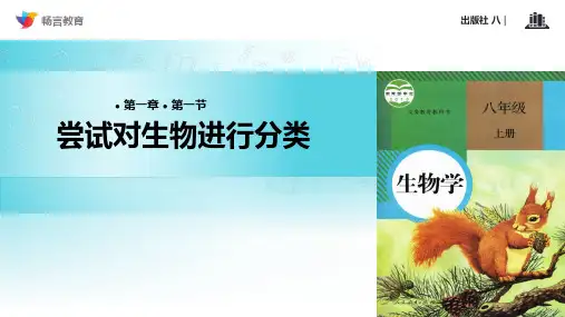 《尝试对生物进行分类》(人教)PPT课件