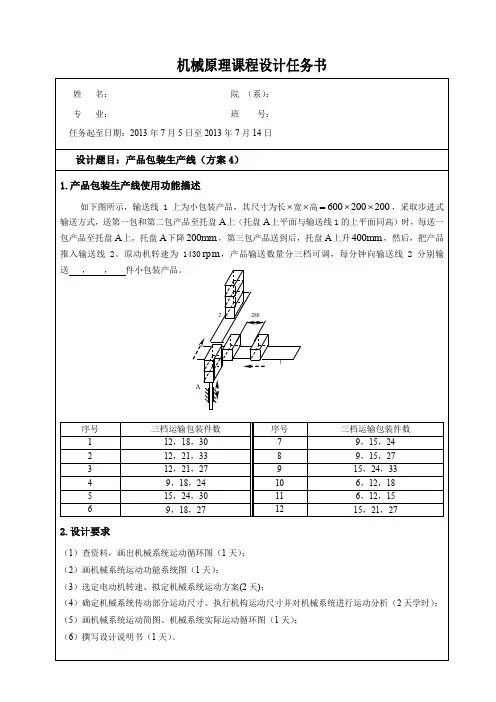 04-产品包装生产线(方案4)设计任务书(2012.6)