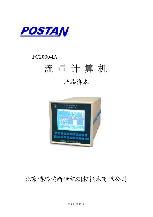 FC2000-1A流量计算机
