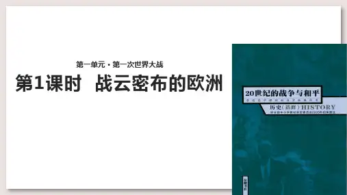 岳麓版高中历史选修 20世纪的战争与和平课件 战云密布的欧洲课件