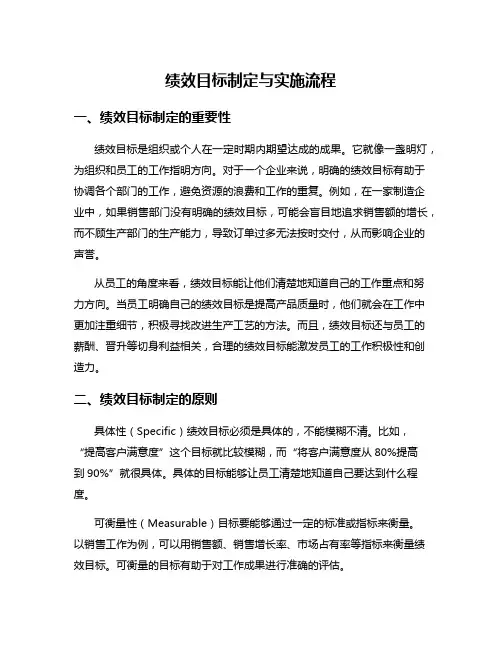 绩效目标制定与实施流程