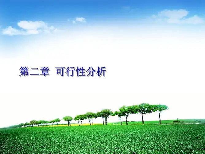 第二章 可行性分析