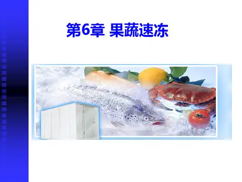 园产食品工艺学6果蔬速冻