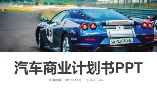 汽车行业商业计划书PPT模板