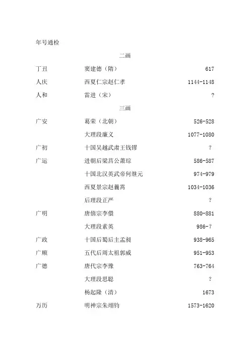 历史表