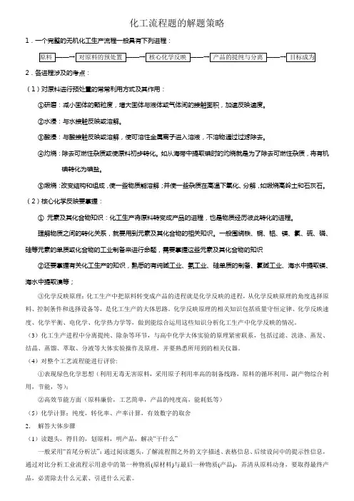 工艺流程图高三温习题2021(含答案)